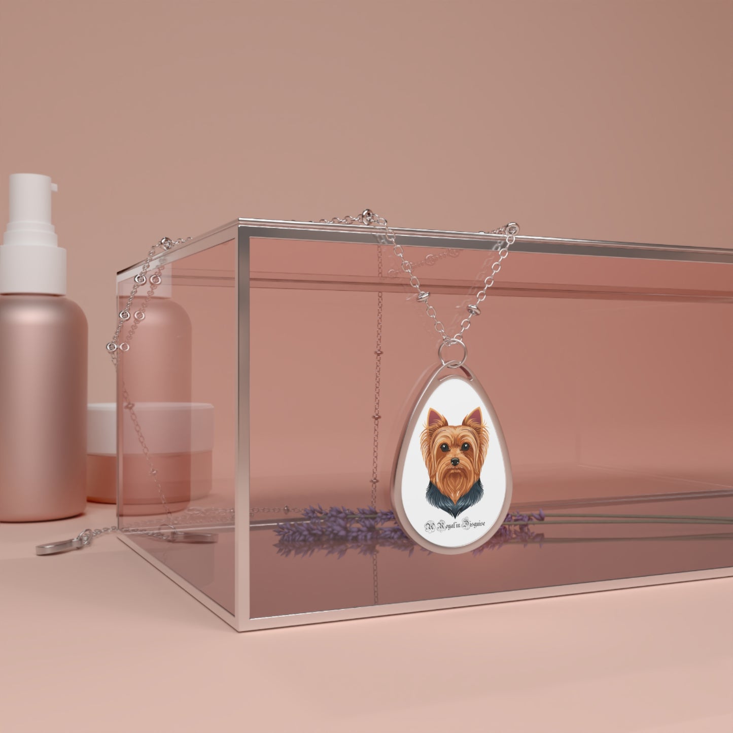 Collar ovalado de Yorkshire Terrier - Joyería para amantes de las mascotas 