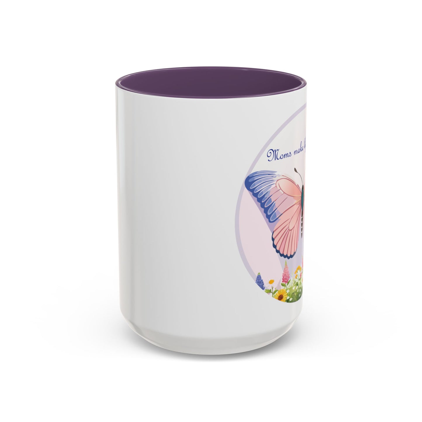 Mom's Beautiful Butterfly Accent Coffee Mug - Perfect Gift for Mother's Day