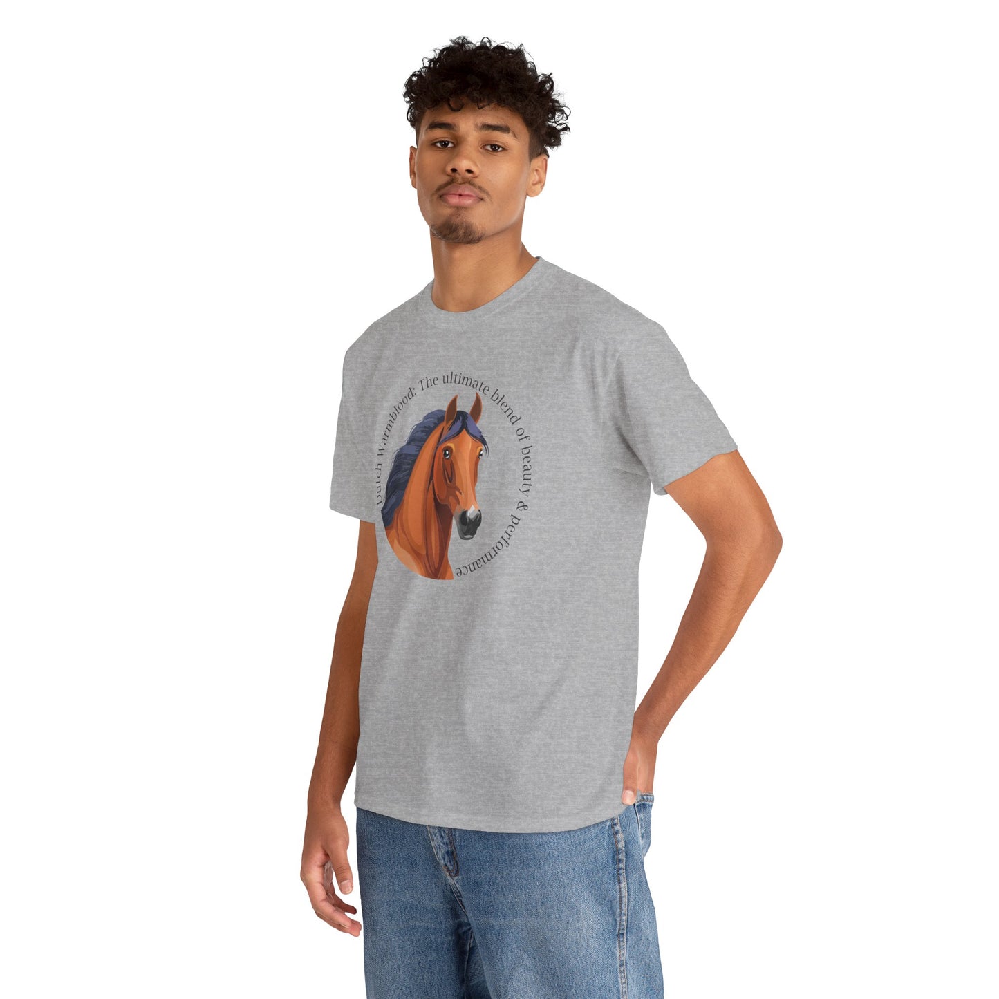 Dutch Warmblood Unisex Heavy Cotton Tee - "The Ultimate Blend of Beauty & Performance"