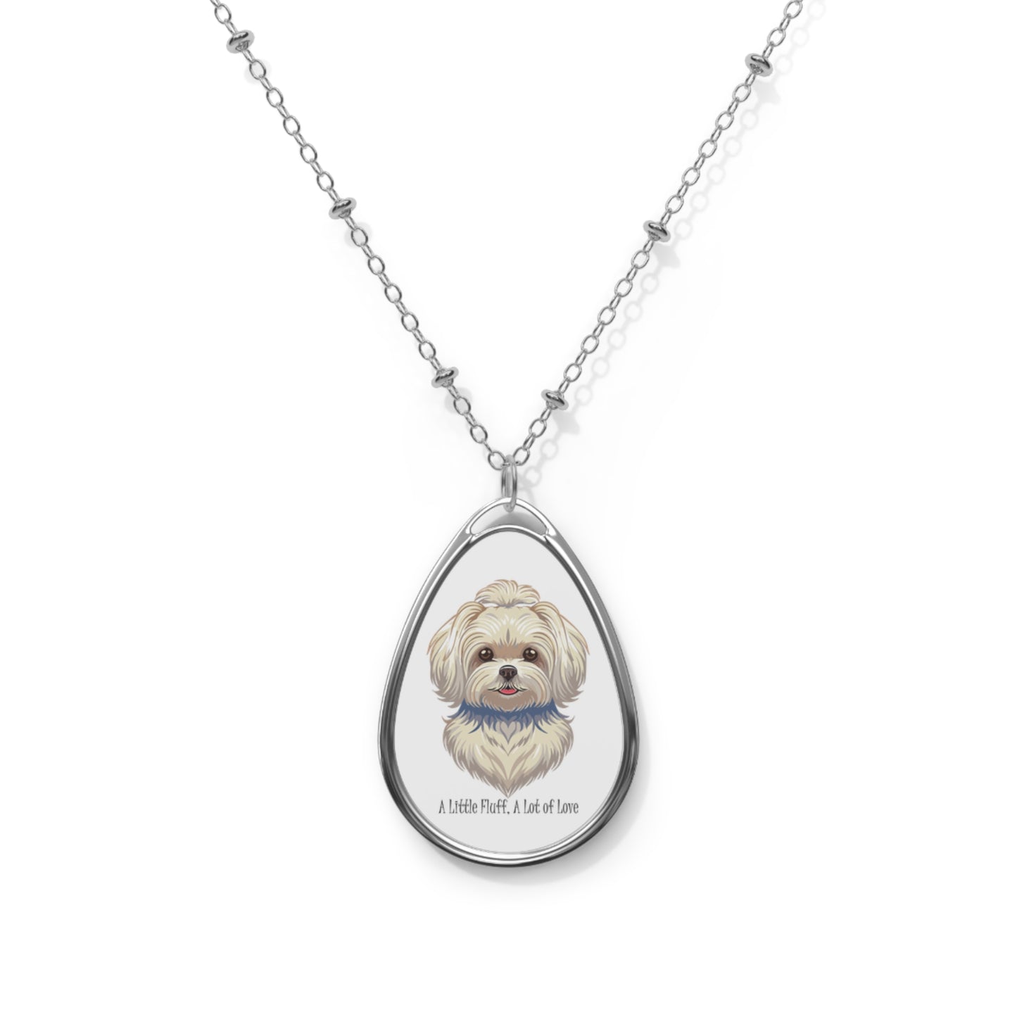 Maltese Oval Necklace – A Little Fluff, A Lot of Love