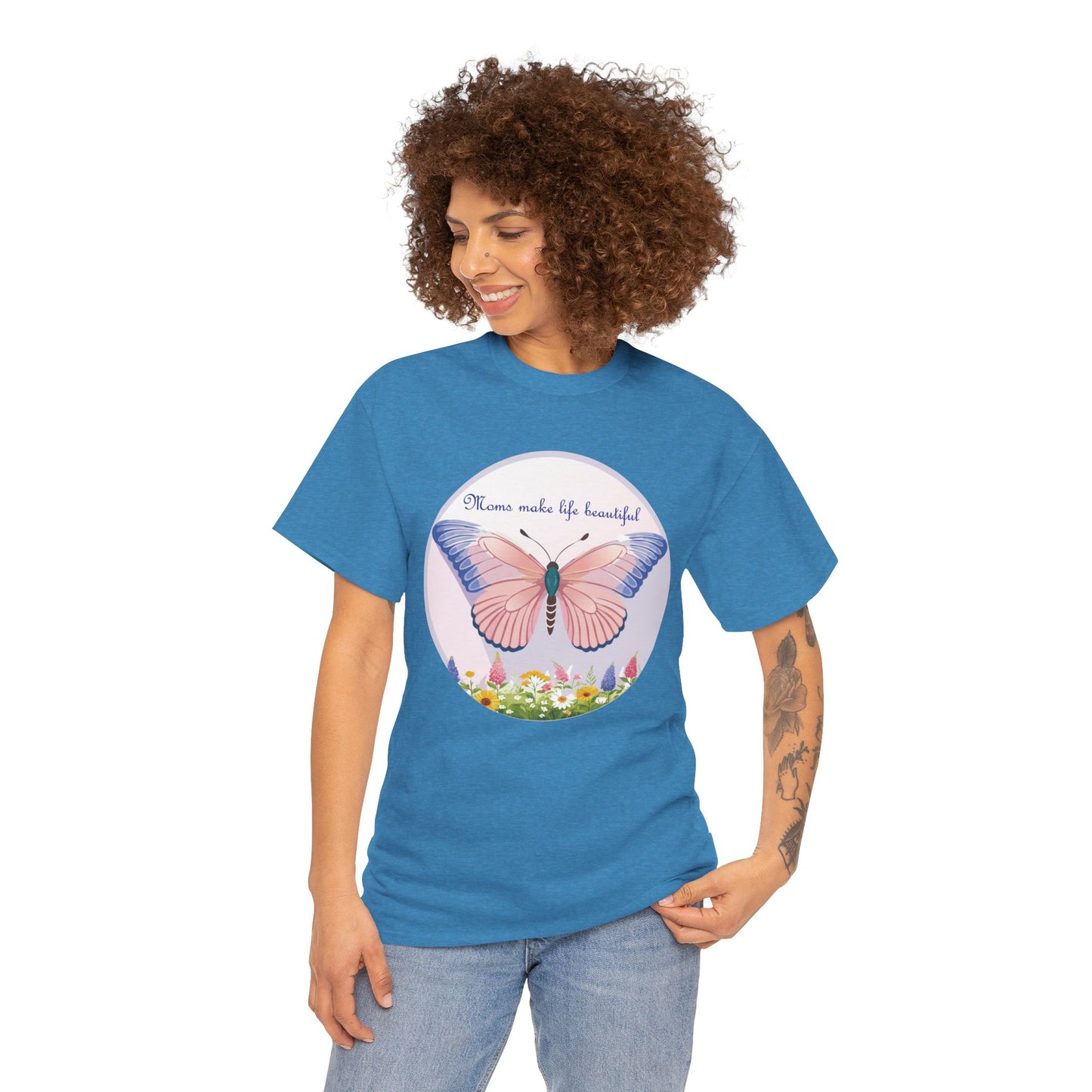 Mom Makes Life Beautiful Butterfly Tee