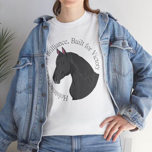 Holsteiner Horse Lover Unisex Heavy Cotton Tee - "Bred for Brilliance, Built for Victory"