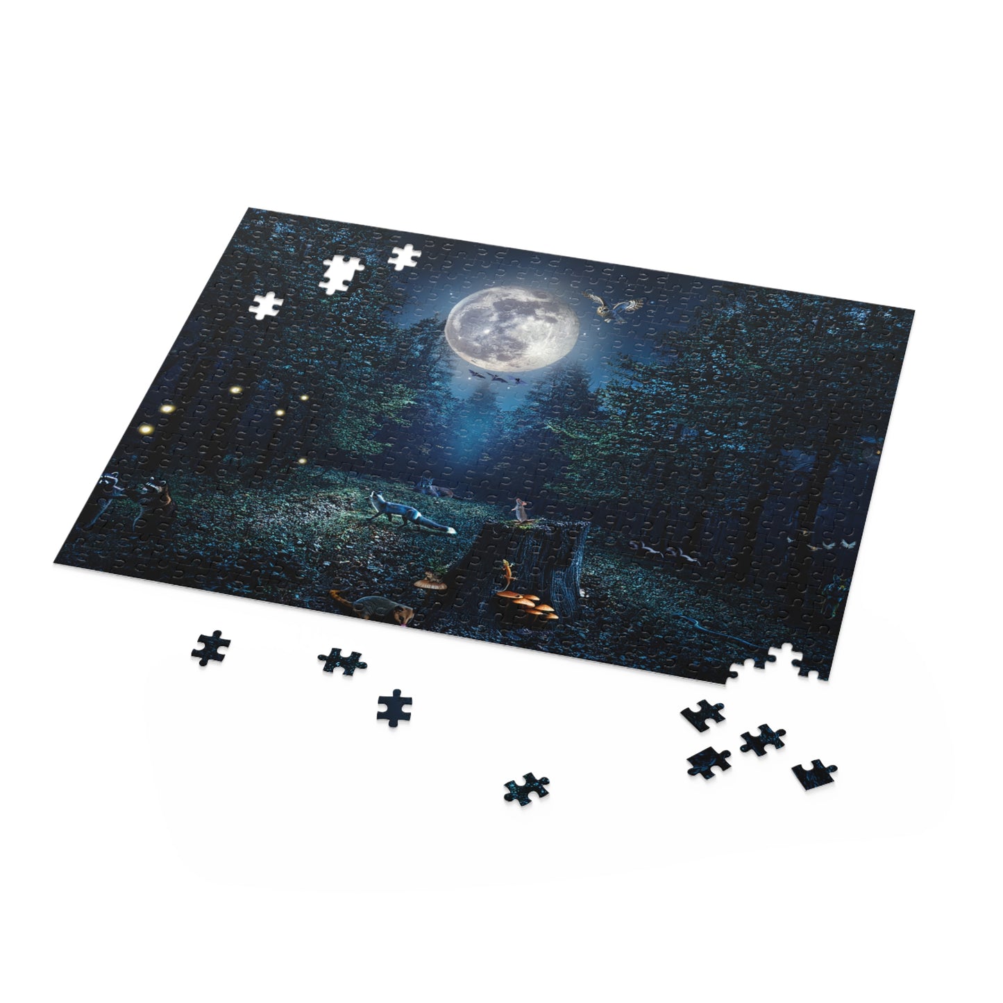"Silent Night" Forest Puzzle - 120/252/500 pc Puzzles
