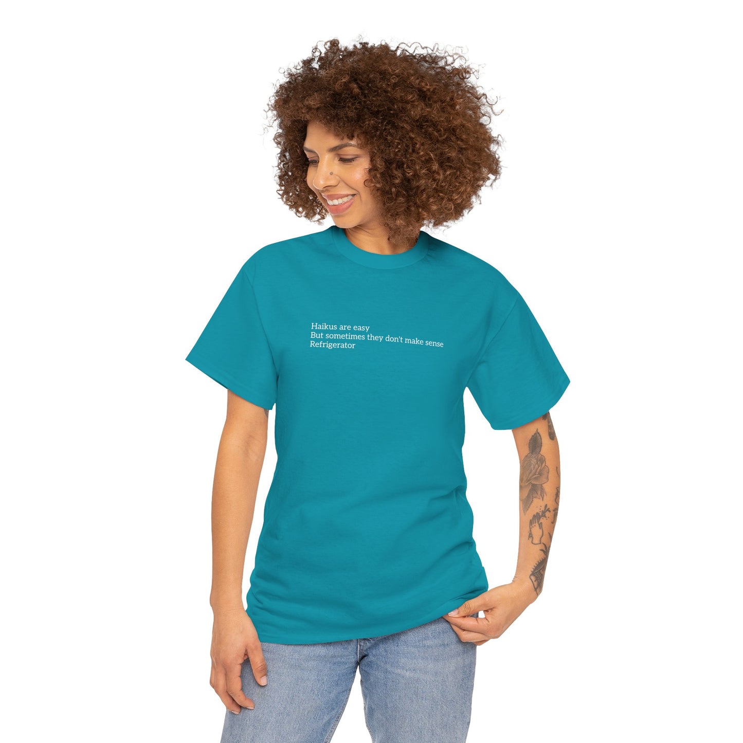 Haikus are Easy Unisex Heavy Cotton Tee