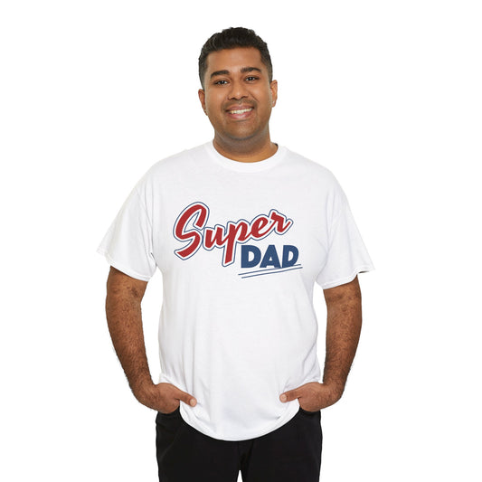Super Dad Unisex Heavy Cotton Tee - Perfect Gift for Father's Day, Birthdays, and Family Celebrations