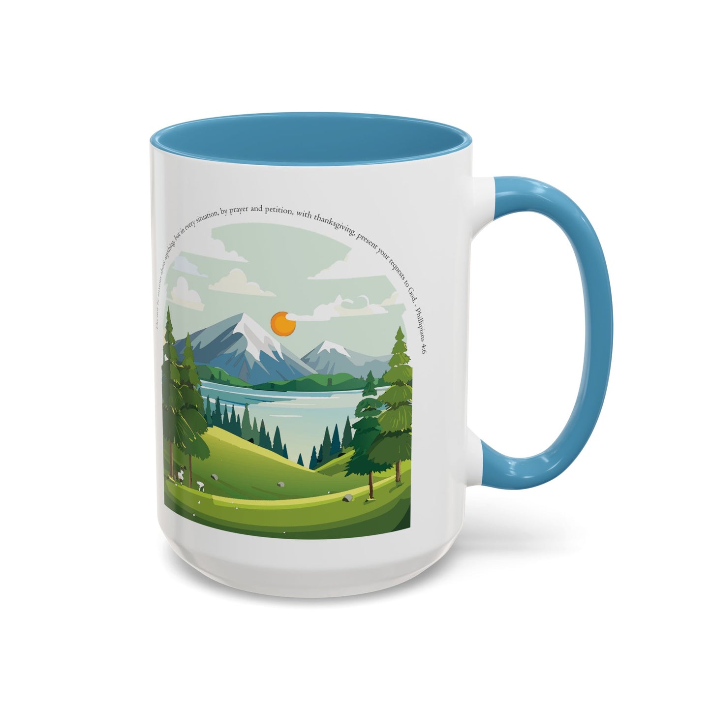 Taza de café inspiradora de naturaleza: perfecta para amantes de las actividades al aire libre y motivación matutina. 