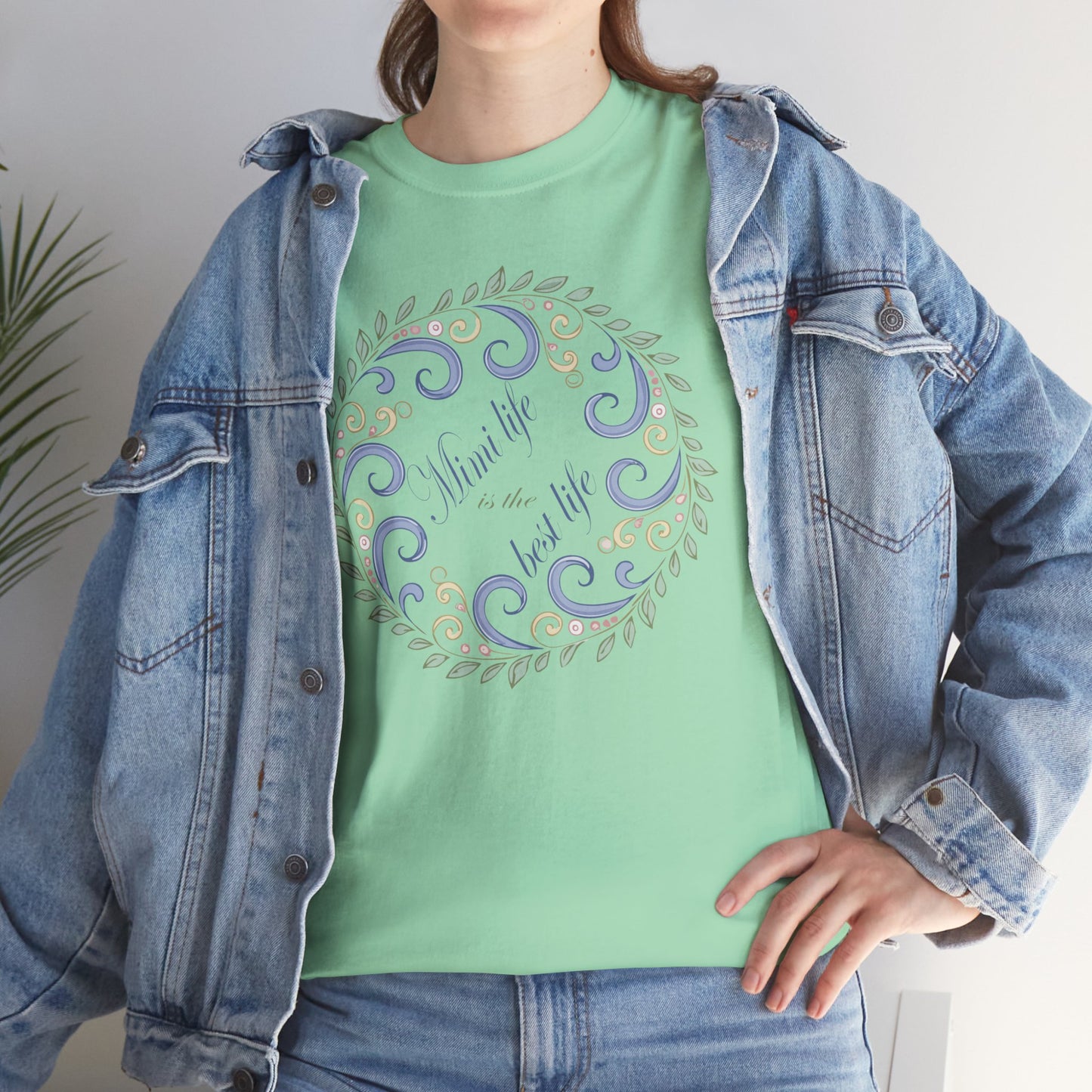 Inspirational Unisex Heavy Cotton Tee - "Mimi Life is the best life"