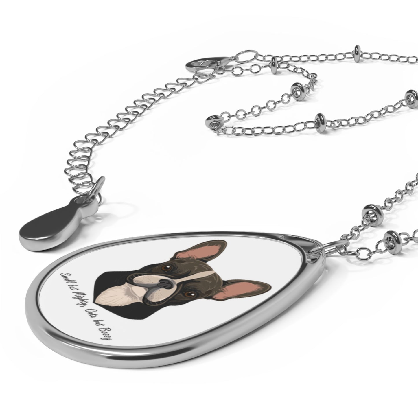 French Bulldog Oval Necklace - Adorable Pet Lover Jewelry