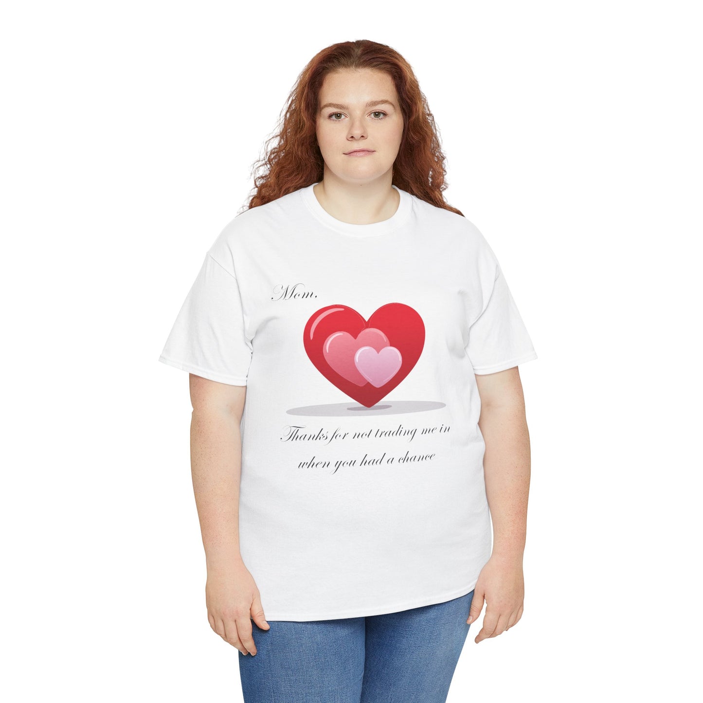 Mom Appreciation Unisex Heavy Cotton Tee - Heart Design