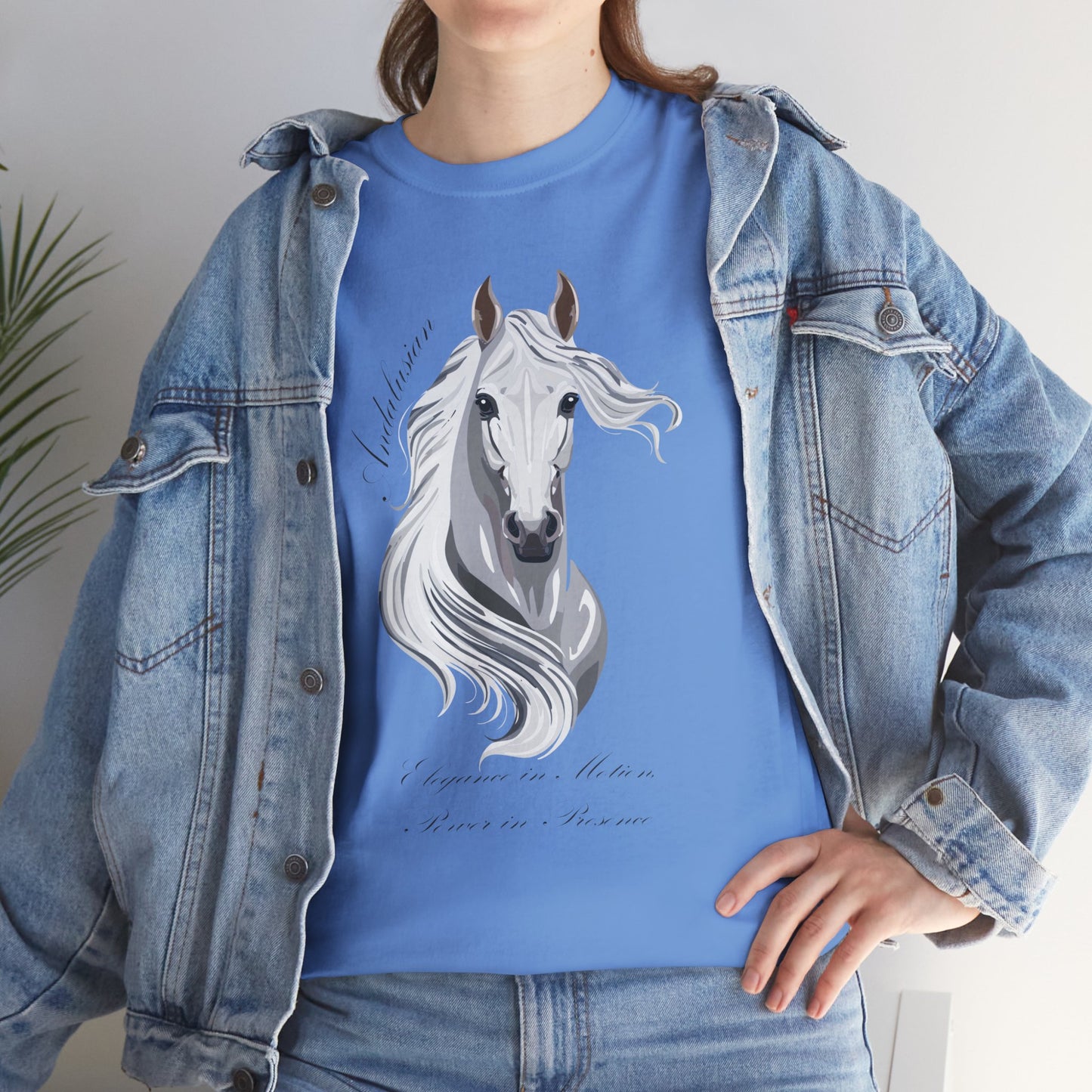 Andalusian Horse Design Unisex Heavy Cotton Tee