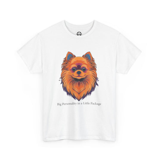 Pomerania - Gran personalidad en un paquete pequeño Camiseta unisex de algodón grueso 
