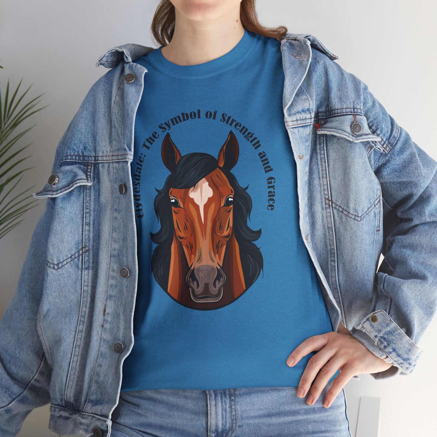 Clydesdale Horse Tee | Unisex Heavy Cotton T-Shirt