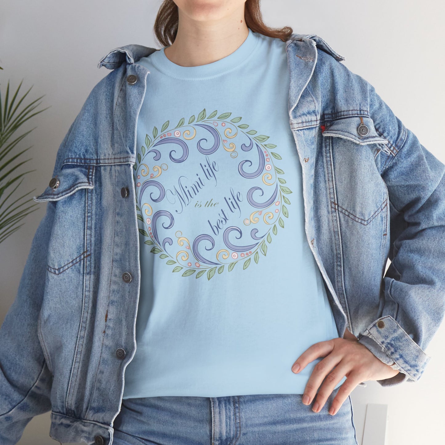 Inspirational Unisex Heavy Cotton Tee - "Mimi Life is the best life"