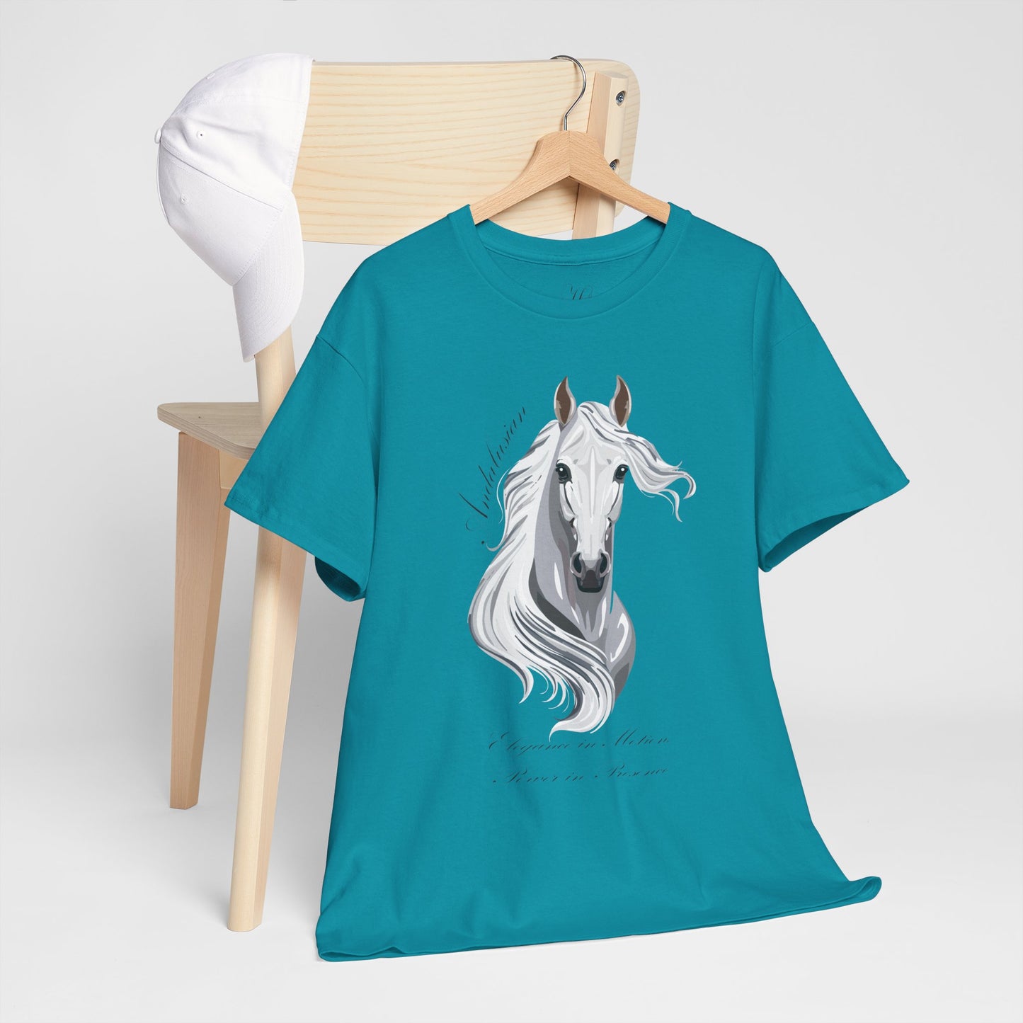 Andalusian Horse Design Unisex Heavy Cotton Tee