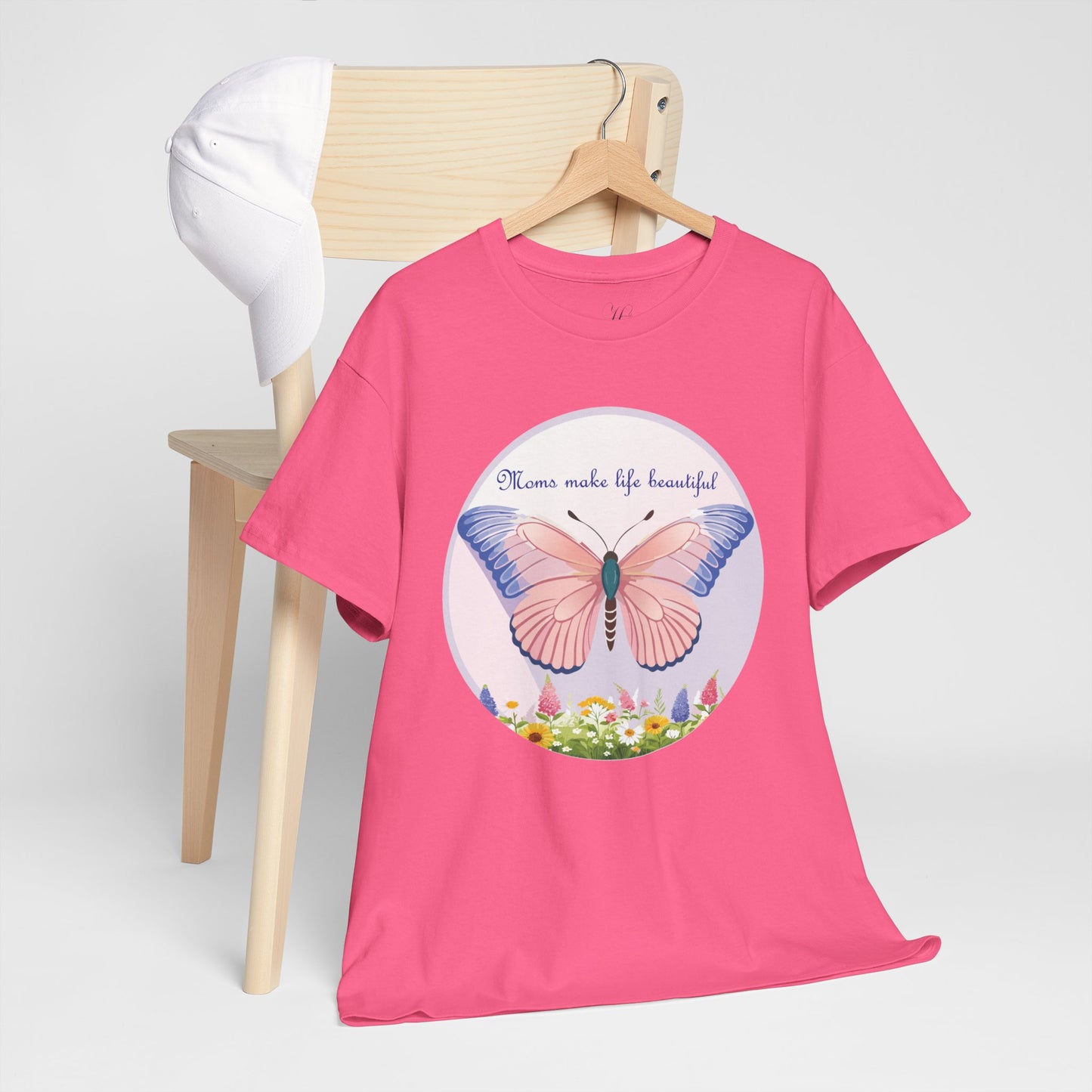 Mom Makes Life Beautiful Butterfly Tee