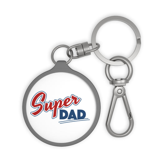 Super Dad Keyring Tag - Perfect Father's Day Gift, Personalized Keychain for Dads