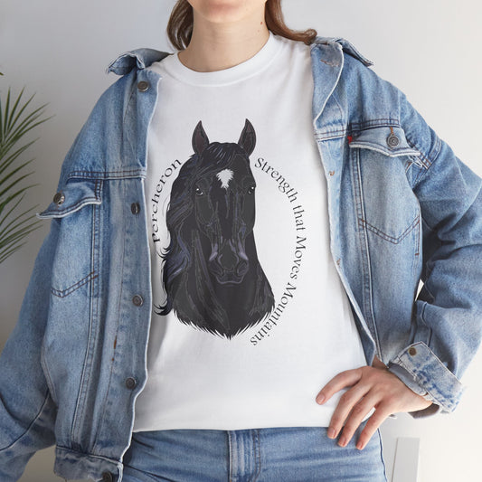 Percheron Unisex Heavy Cotton Tee - Horse Design