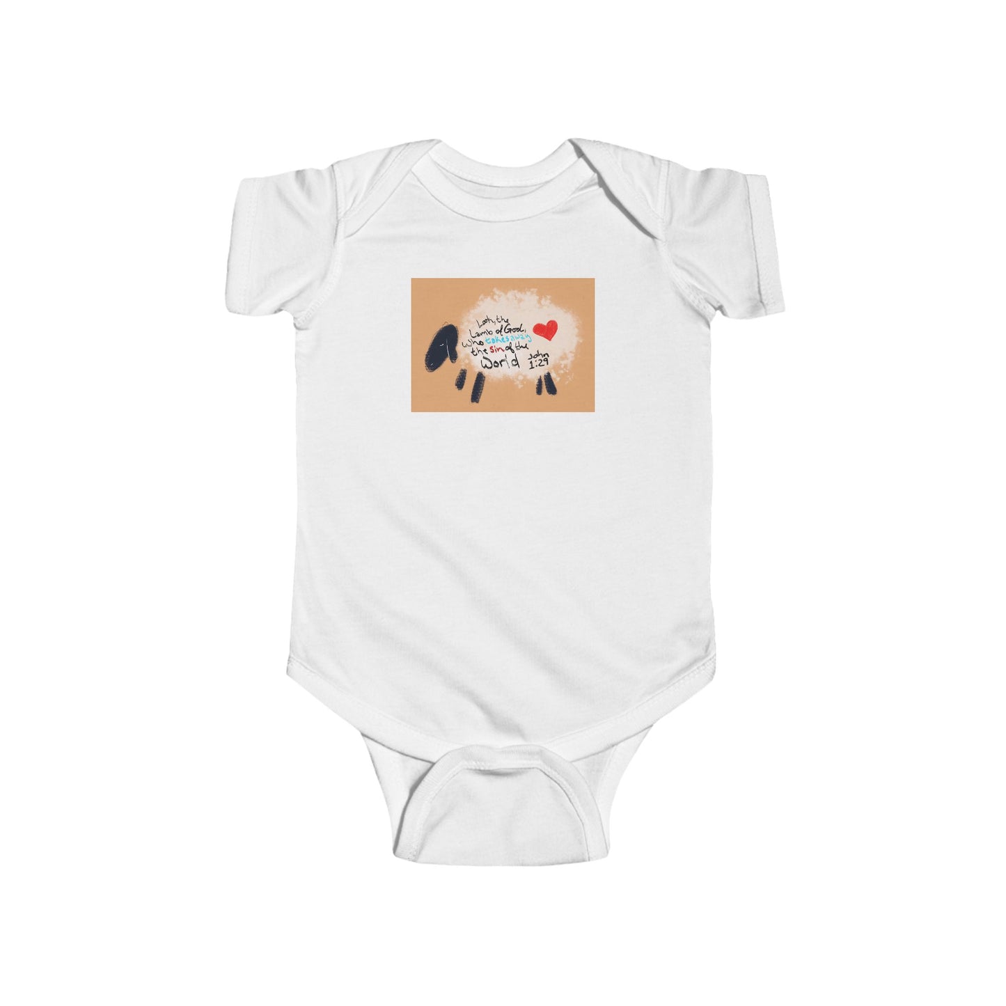 Cute Lamb of God Infant Bodysuit - Adorable Baby Outfit
