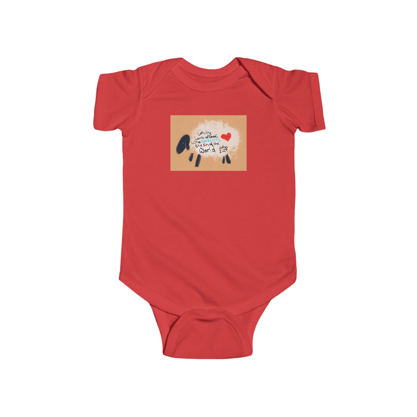 Cute Lamb of God Infant Bodysuit - Adorable Baby Outfit