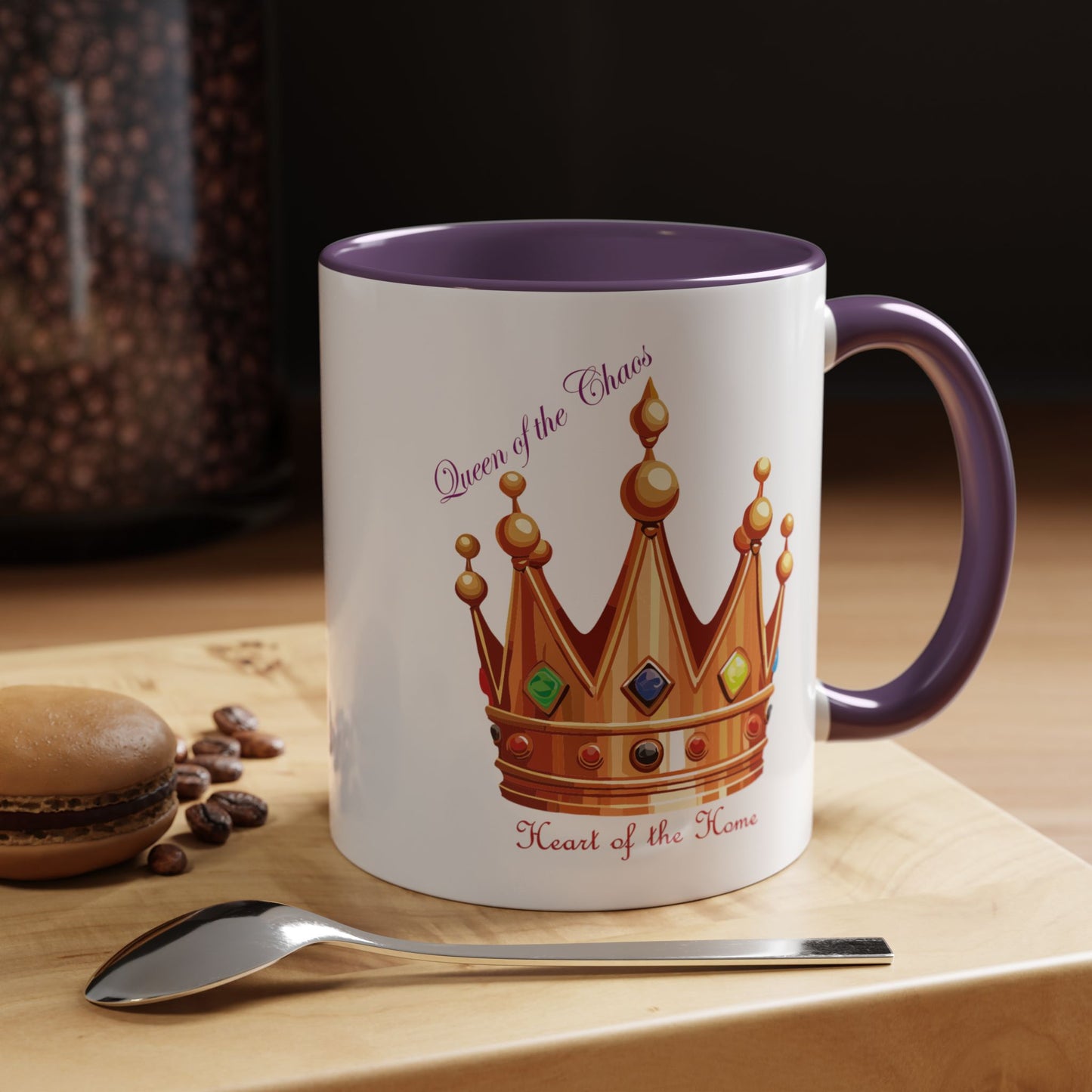 Queen of the Chaos Accent Coffee Mug - 11oz & 15oz - Perfect Gift for Home Decor
