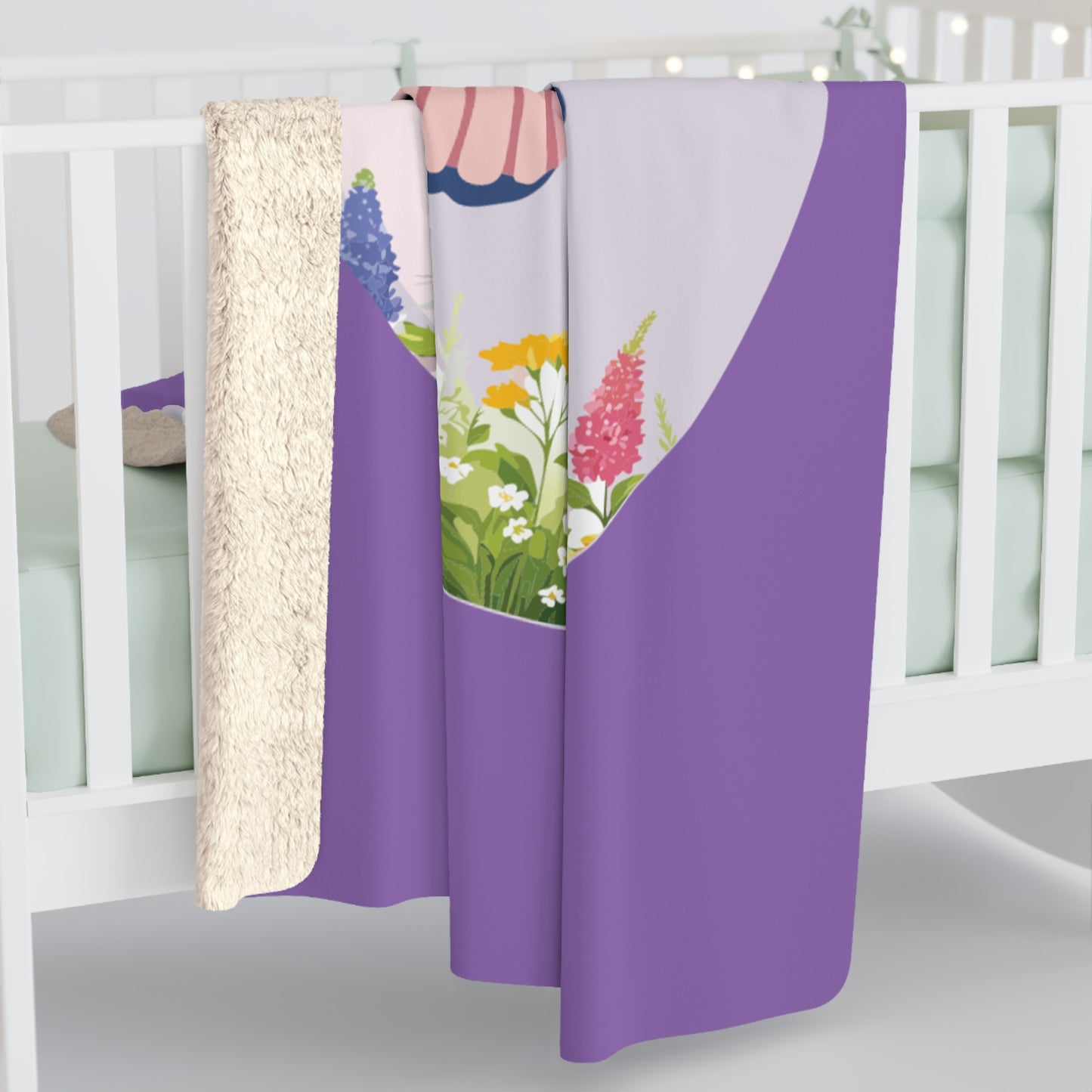 Moms Make Life Beautiful Sherpa Fleece Blanket