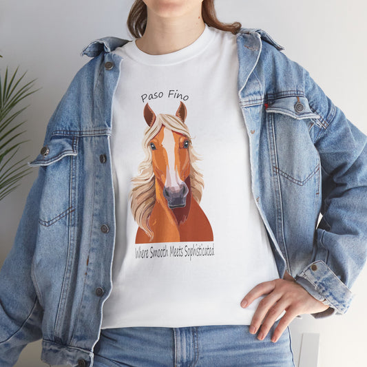 Paso Fino Horse Unisex Heavy Cotton Tee - Perfect Gift for Horse Lovers