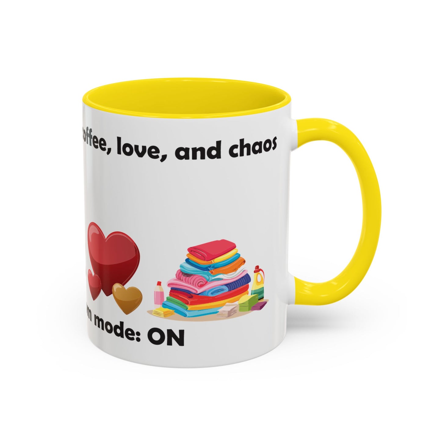 Mom Life Coffee Mug - 'Fueled by Coffee, Love & Chaos' - Perfect Gift for Moms