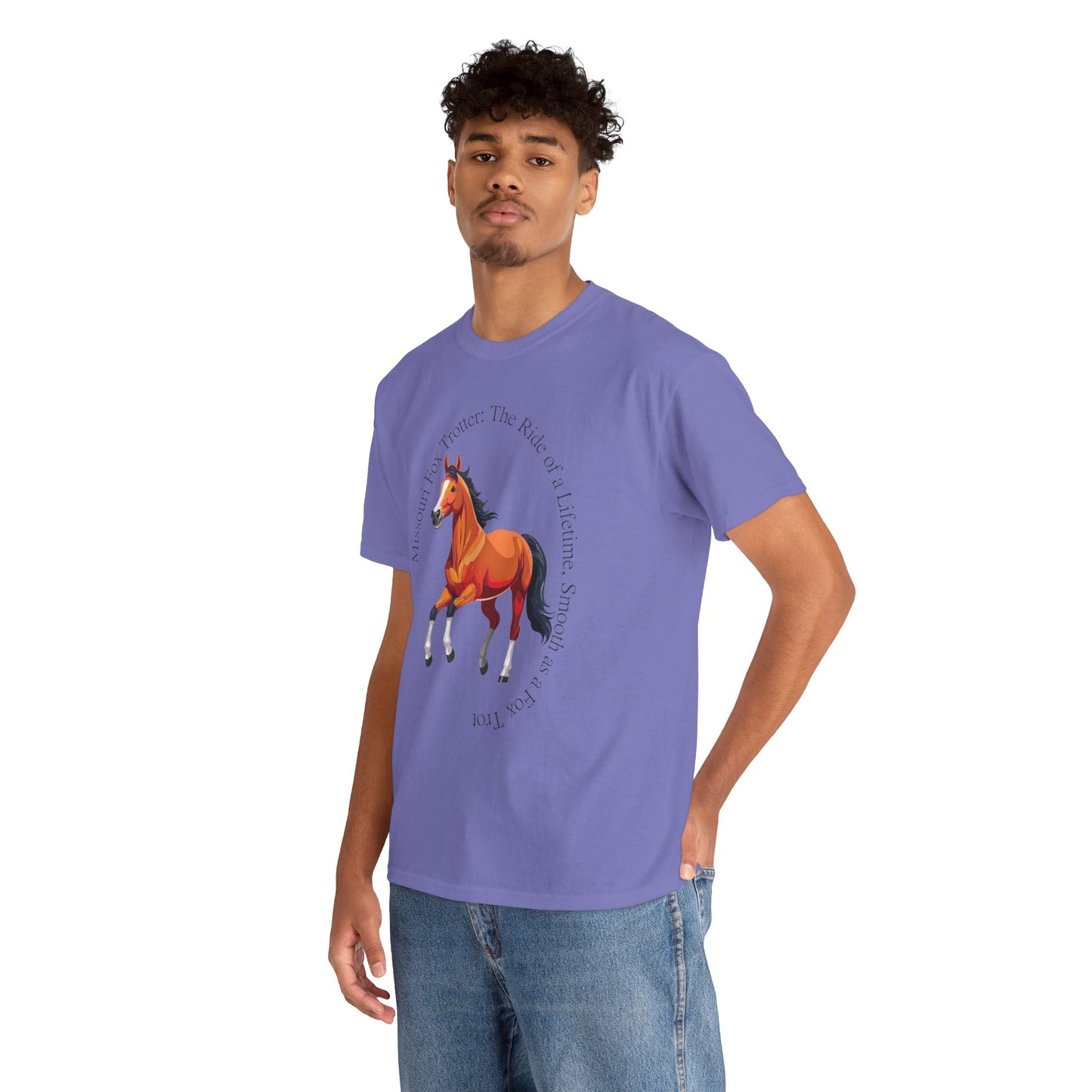 Missouri Fox Trotter: Unisex Heavy Cotton Horse Tee