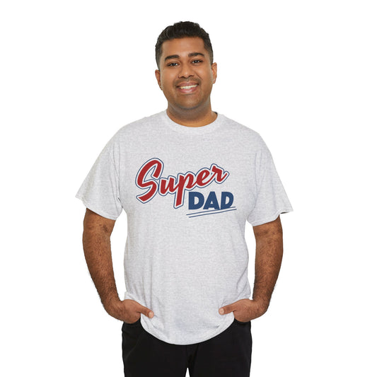Super Dad Unisex Heavy Cotton Tee - Perfect Gift for Father's Day, Birthdays, and Family Celebrations