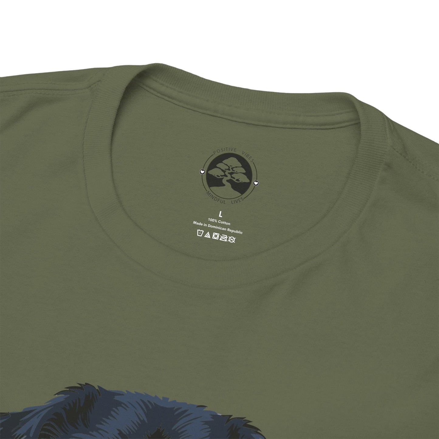 Camiseta unisex de algodón grueso Rottweiler - Power Wraped in Lover 