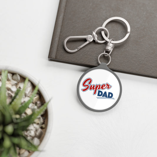 Super Dad Keyring Tag - Perfect Father's Day Gift, Personalized Keychain for Dads