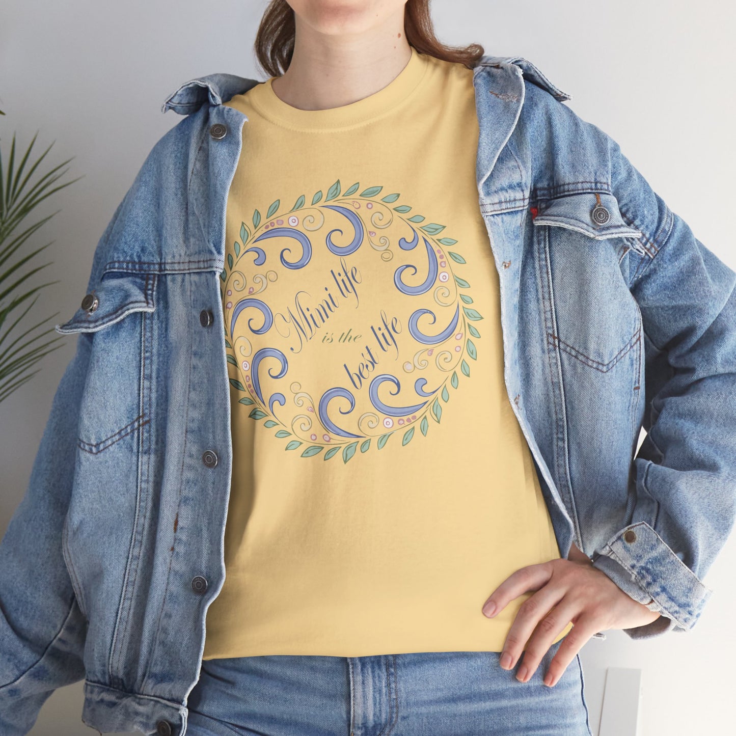 Inspirational Unisex Heavy Cotton Tee - "Mimi Life is the best life"