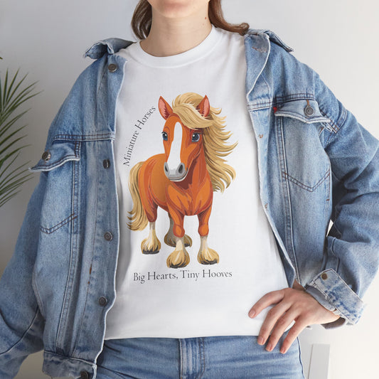 Miniature Horse Unisex Heavy Cotton Tee