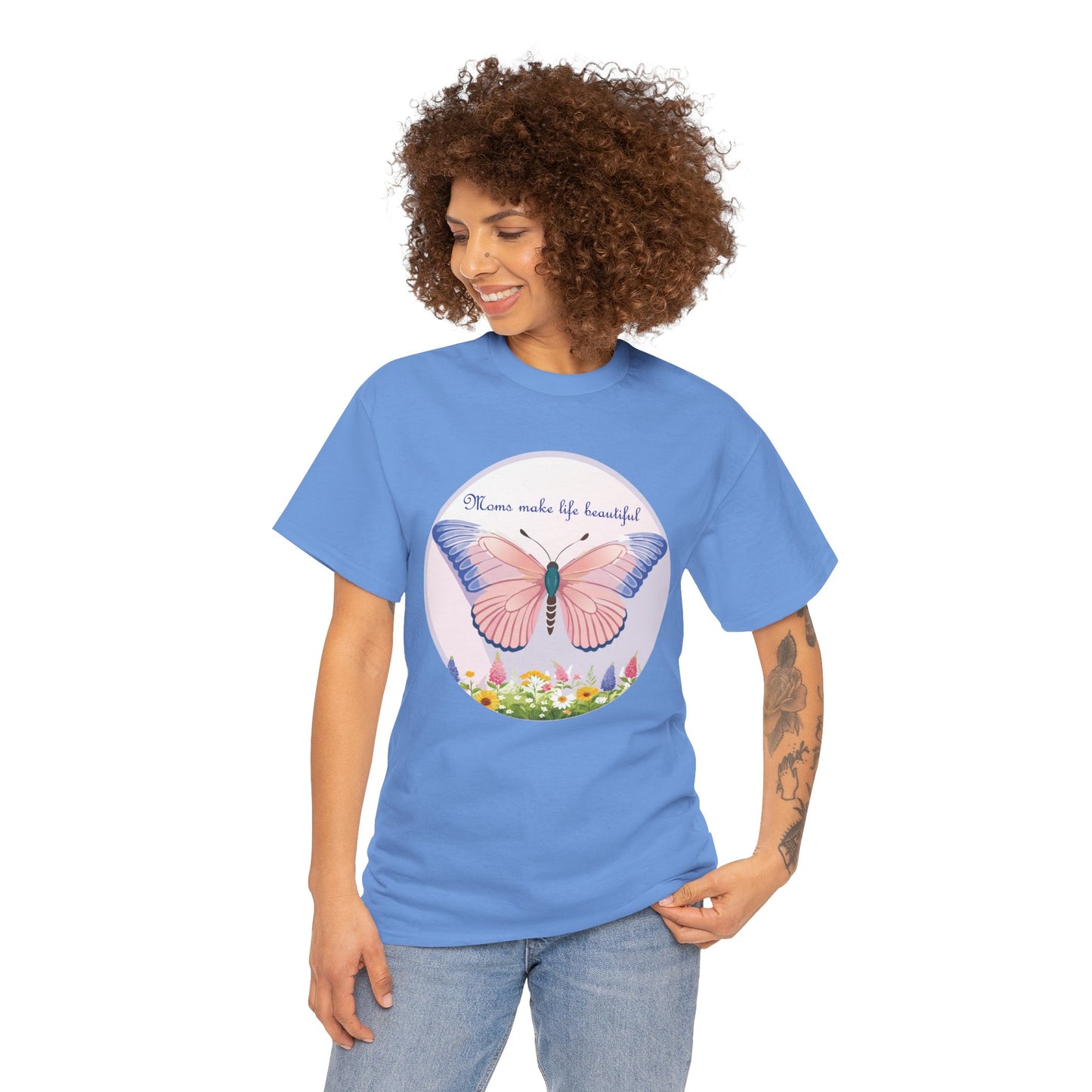 Mom Makes Life Beautiful Butterfly Tee