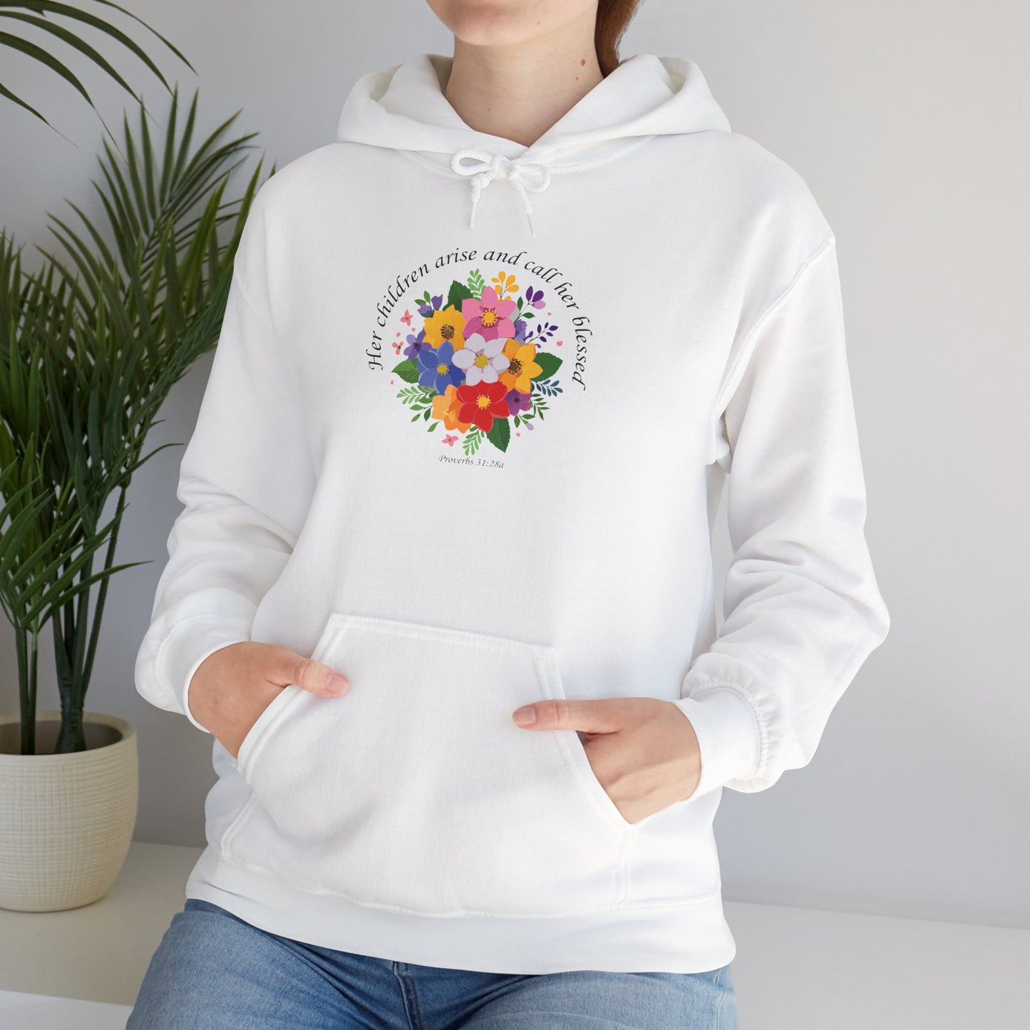 Floral Inspirational Hoodie for Mothers
