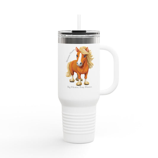Miniature Horse Insulated Travel Mug | 40oz - Perfect Gift for Animal Lovers