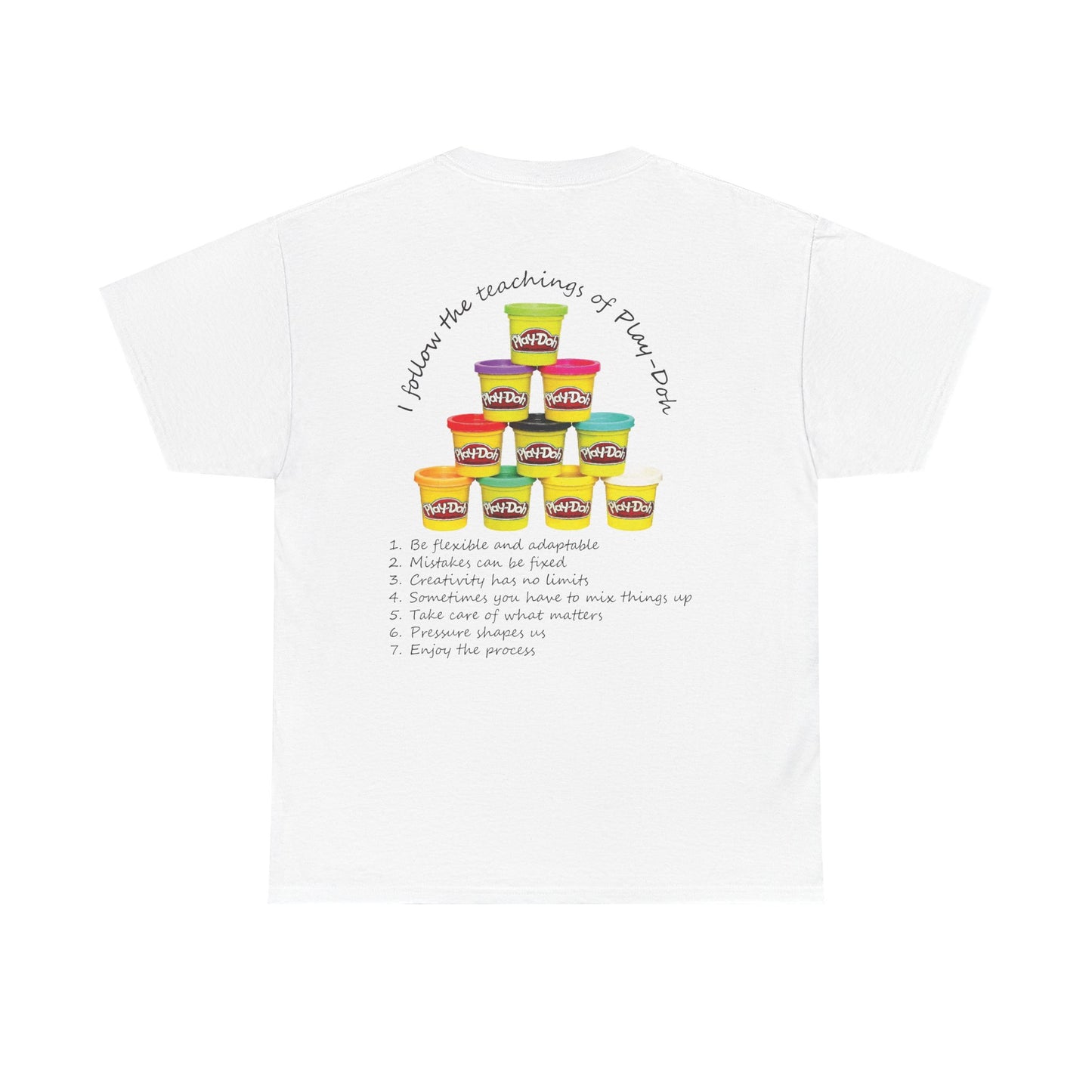 Camiseta unisex de algodón grueso inspirada en Play-Doh: sé creativo y flexible 