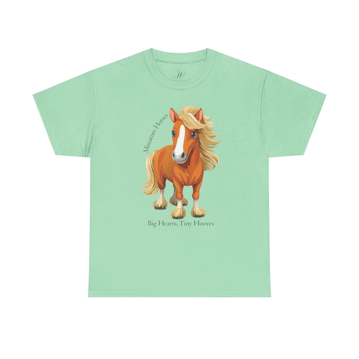 Miniature Horse Unisex Heavy Cotton Tee