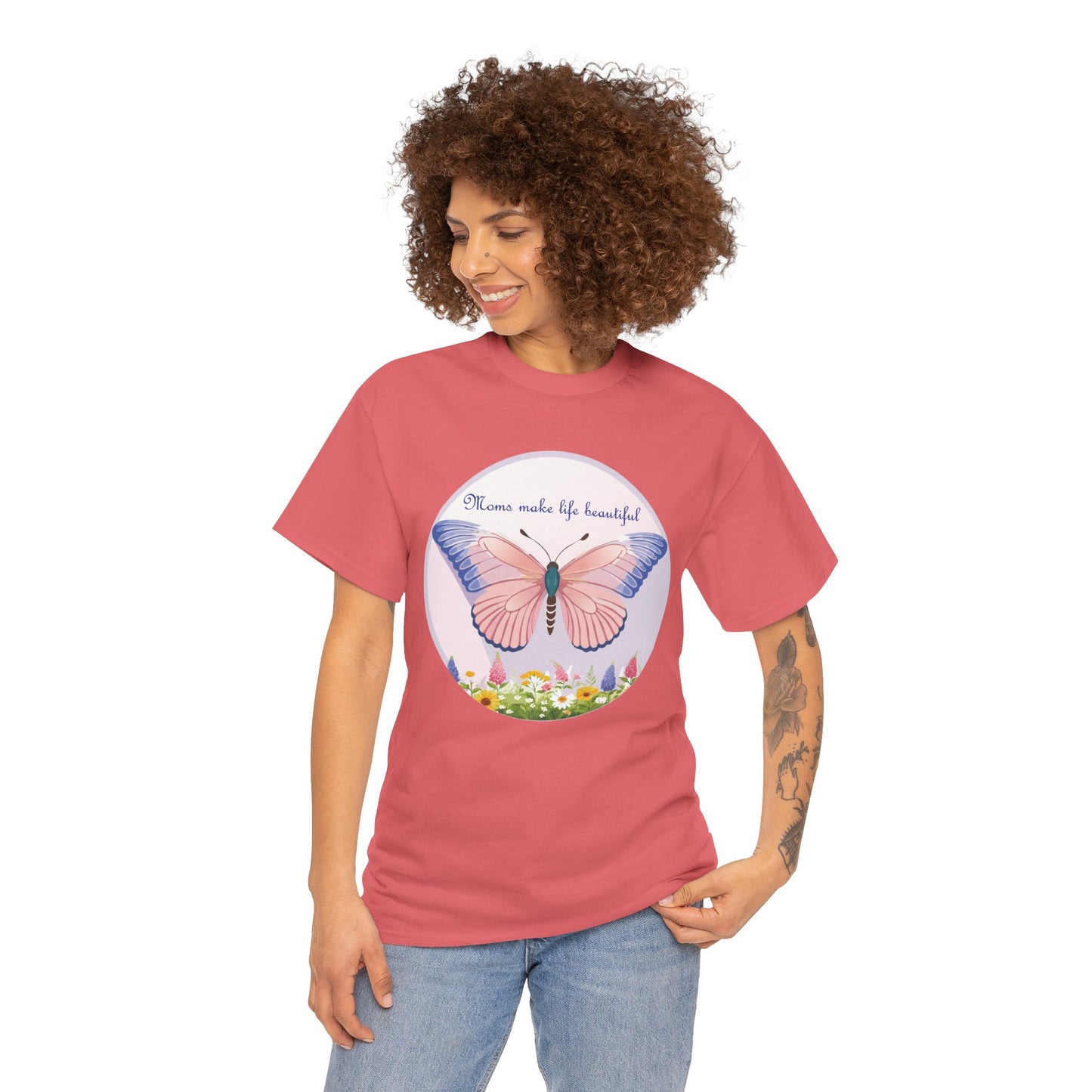 Mom Makes Life Beautiful Butterfly Tee