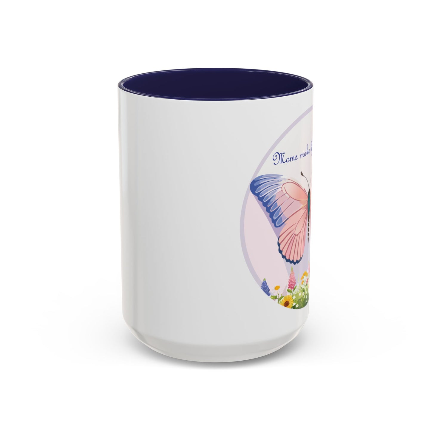 Mom's Beautiful Butterfly Accent Coffee Mug - Perfect Gift for Mother's Day