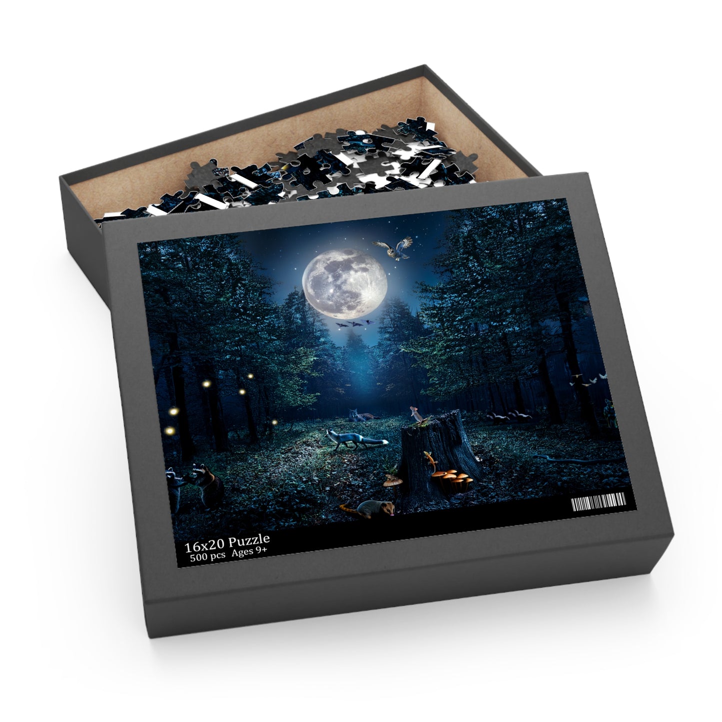 "Silent Night" Forest Puzzle - 120/252/500 pc Puzzles