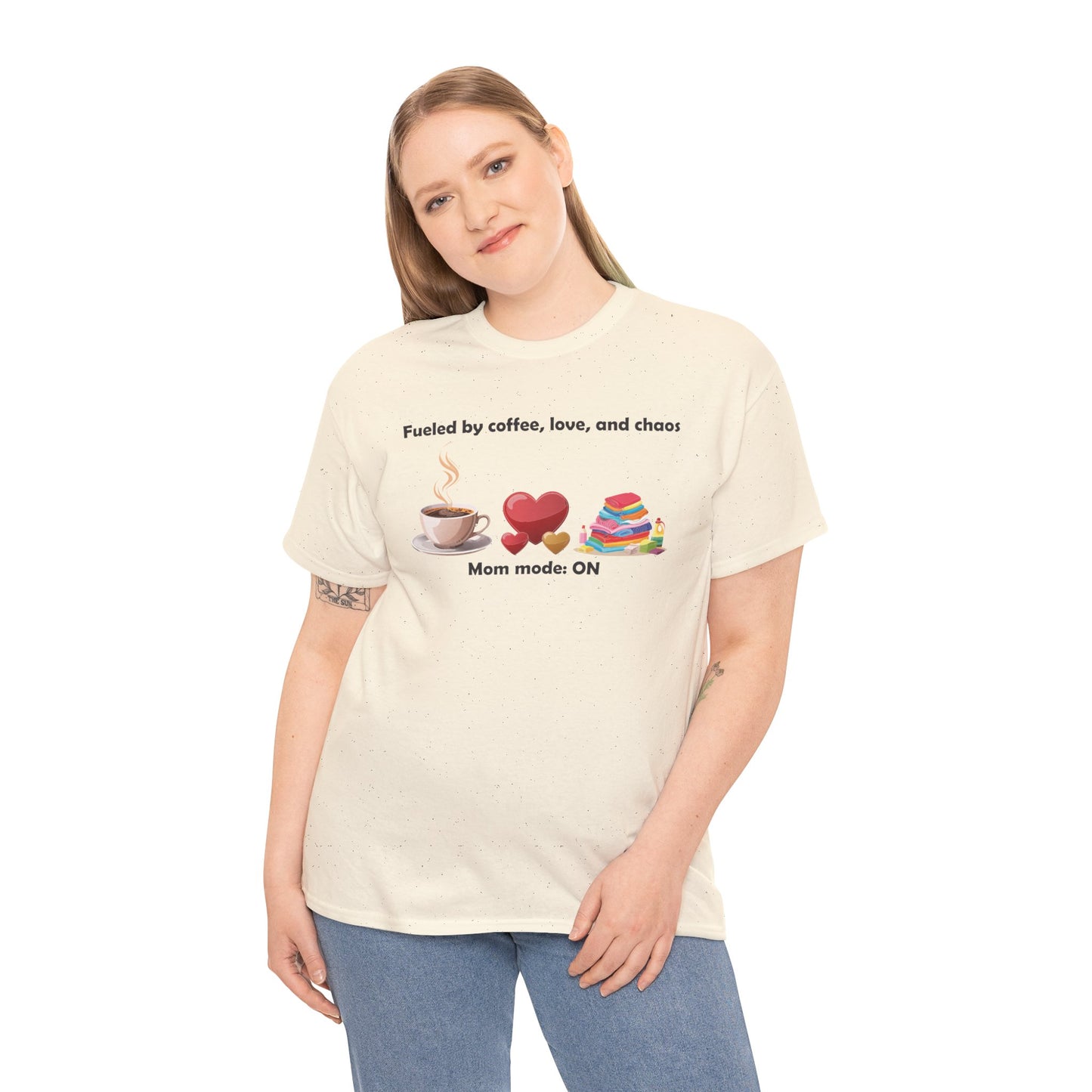 Mom Mode On Tee - Perfect for Coffee Lovers & Moms