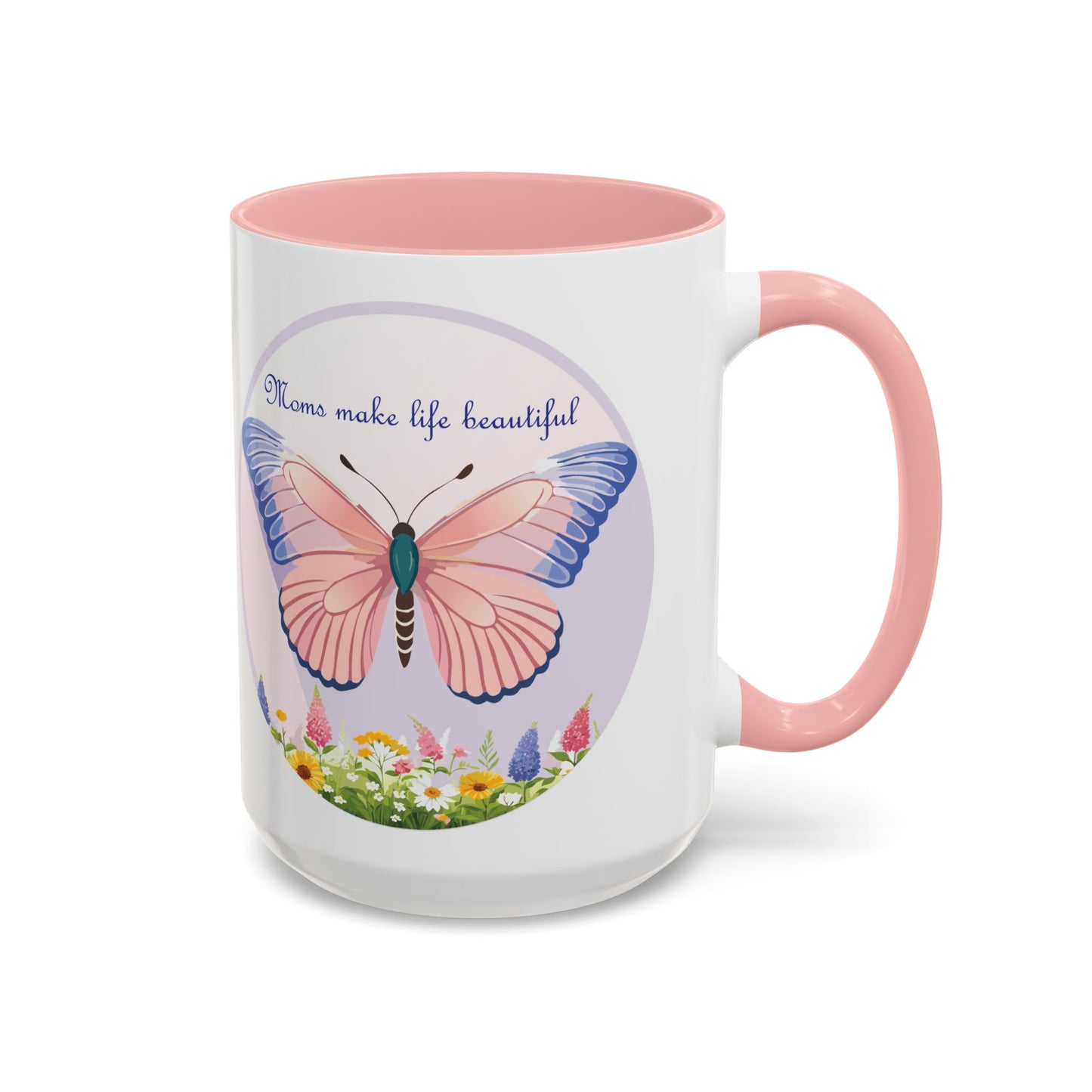 Mom's Beautiful Butterfly Accent Coffee Mug - Perfect Gift for Mother's Day