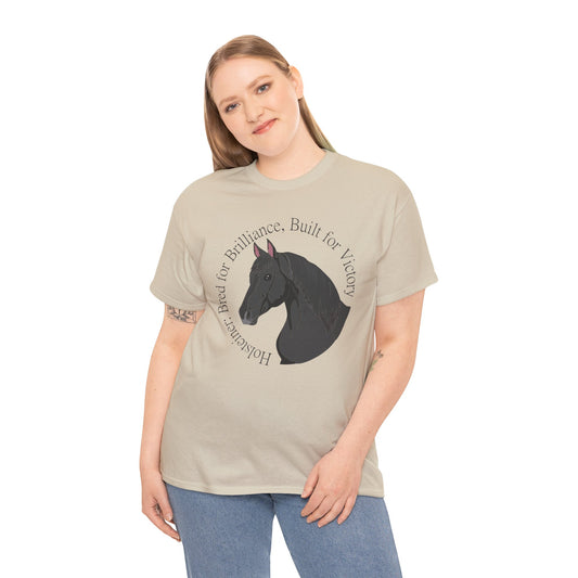 Holsteiner Horse Lover Unisex Heavy Cotton Tee - "Bred for Brilliance, Built for Victory"