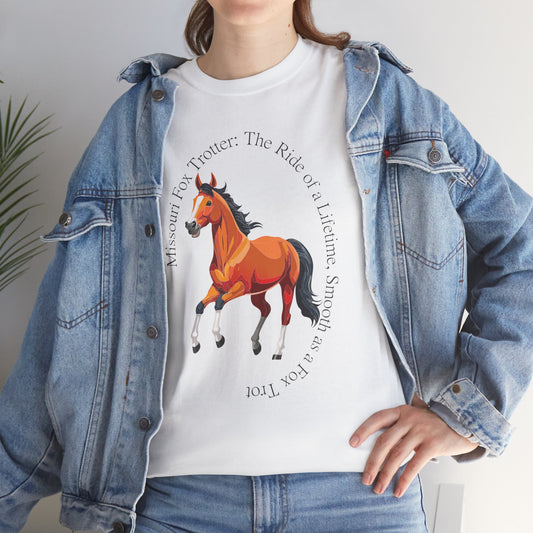 Missouri Fox Trotter: Unisex Heavy Cotton Horse Tee