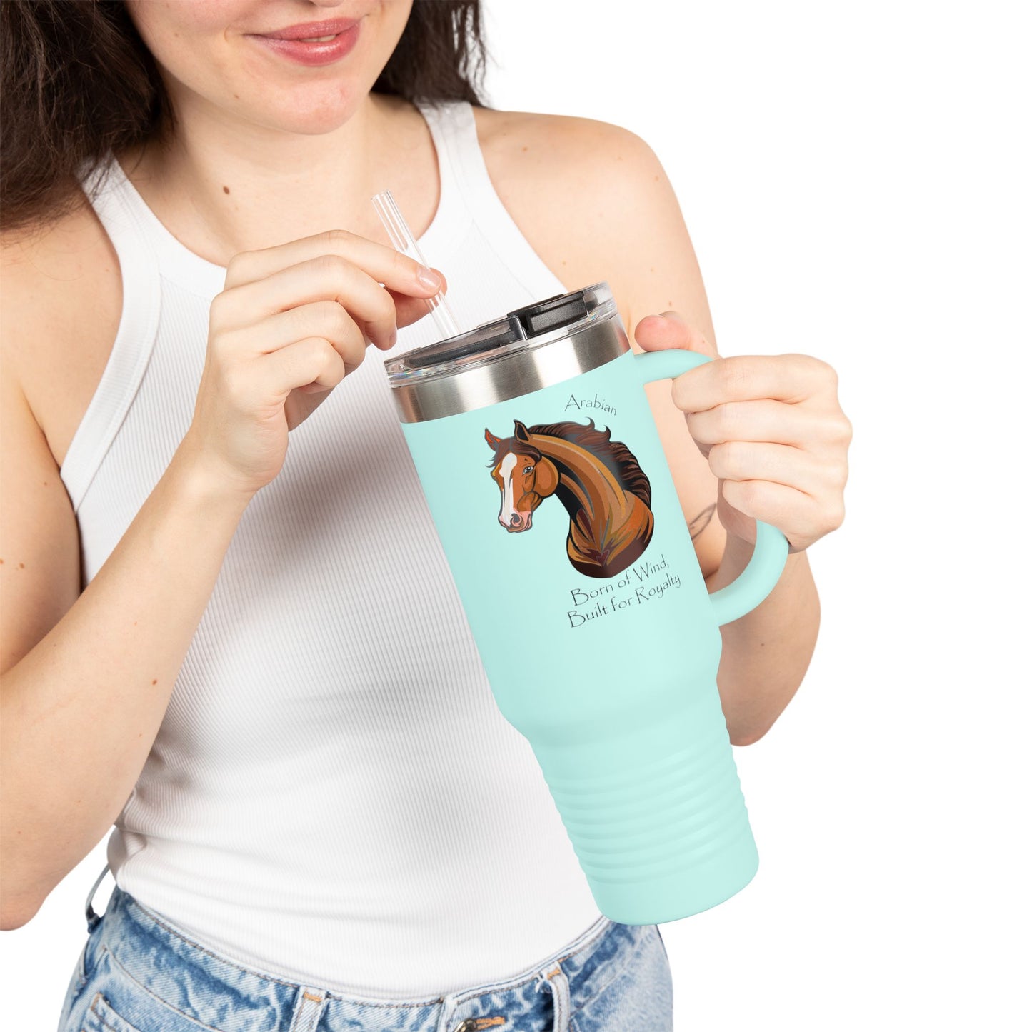 Arabian Horse Insulated Travel Mug - 40oz| Perfect for Horse Lovers & Outdoor Adventures