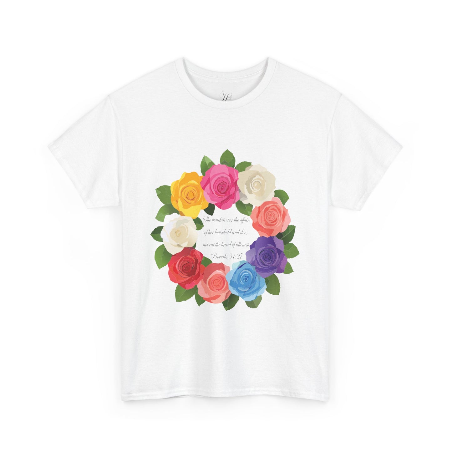Floral Quote for Mom Unisex Heavy Cotton Tee - Perfect Gift for Loved Ones