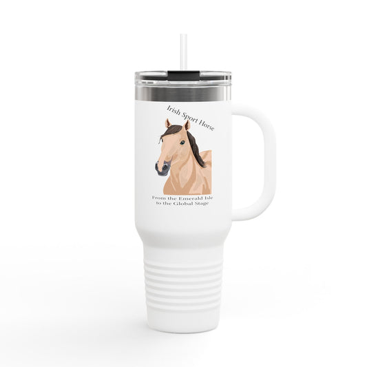 Irish Sport Horse Insulated Travel Mug - 40oz for Equestrian Enthusiasts