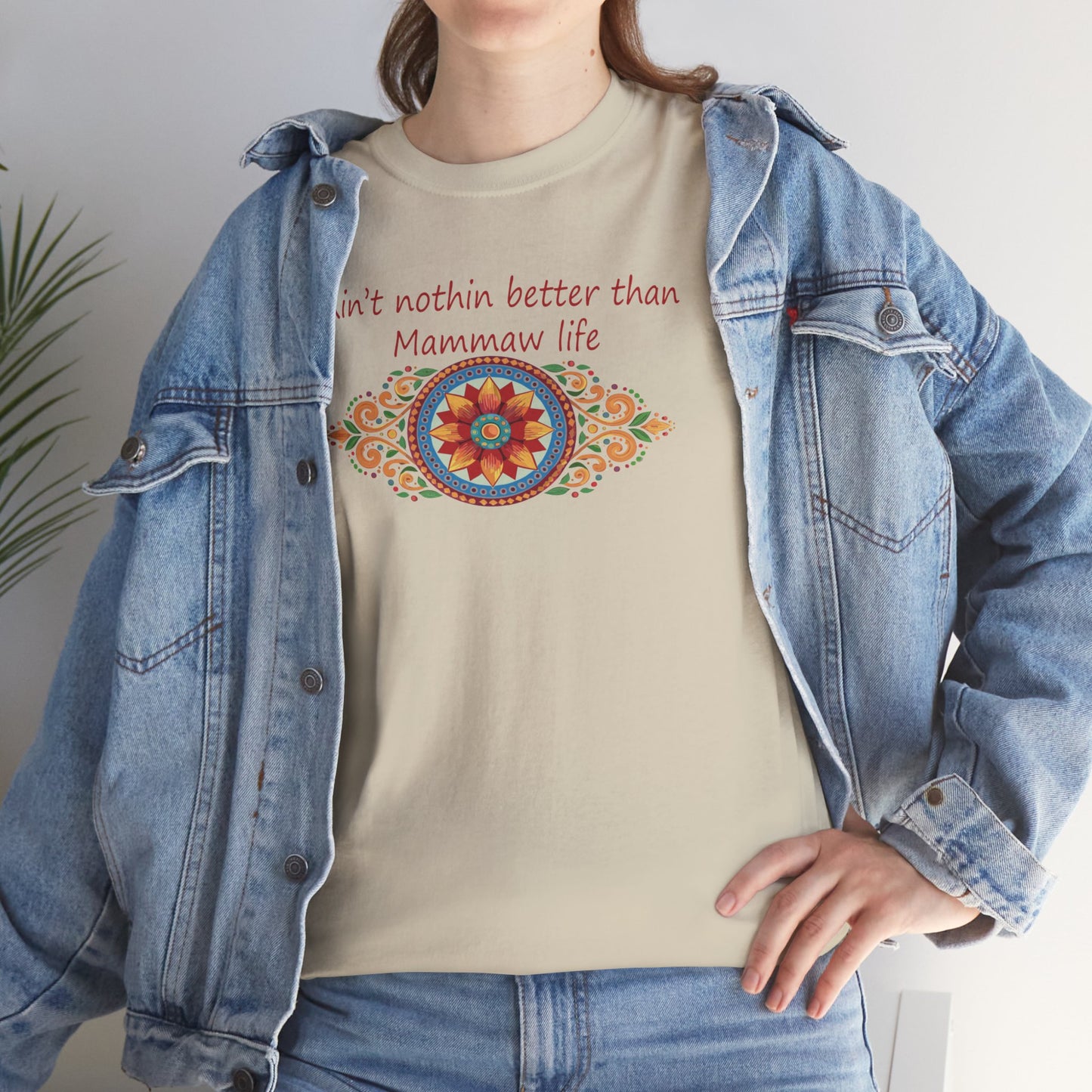 Ain't Nothin Better Than Mammaw Life Unisex Heavy Cotton Tee - Perfect Gift for Grandparents