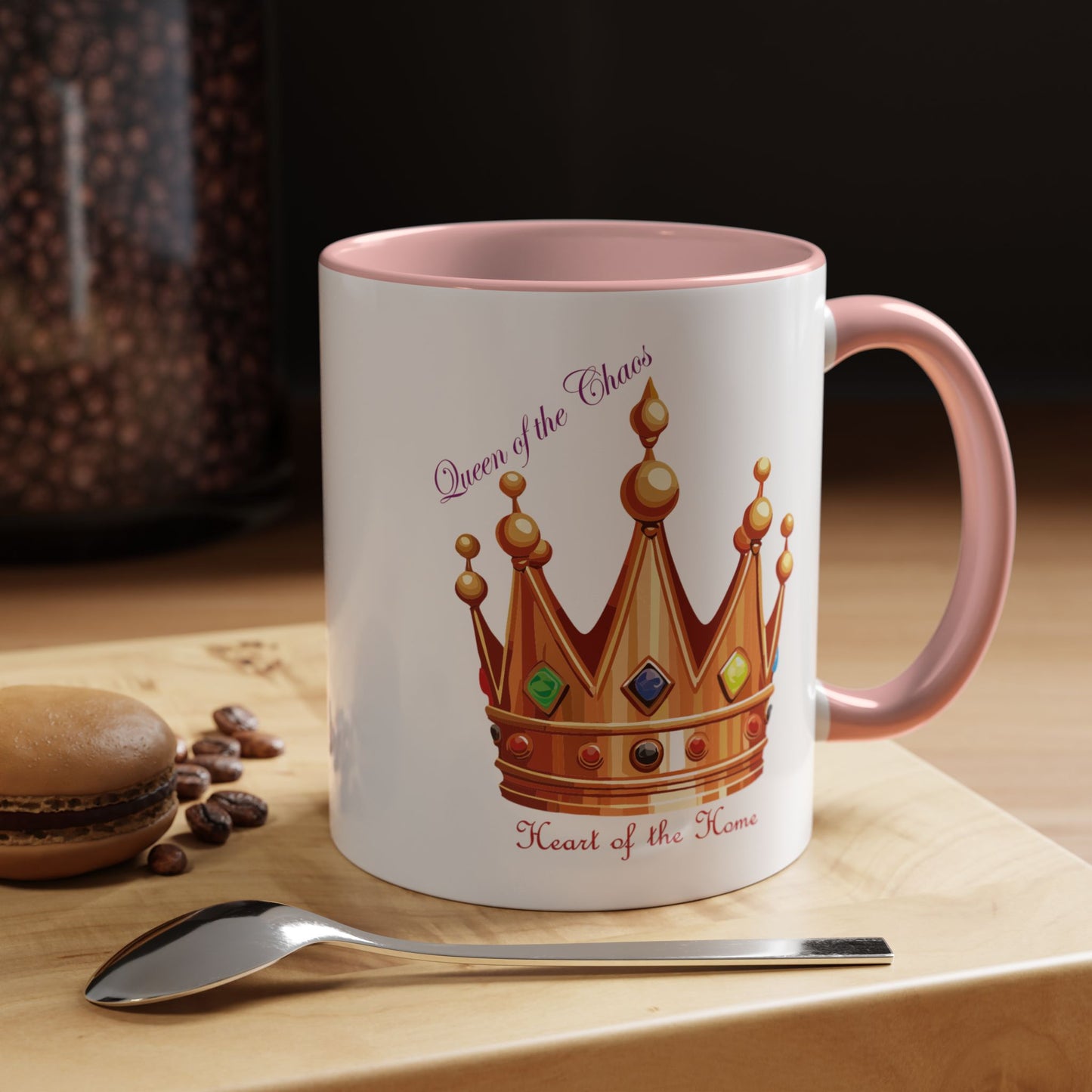 Queen of the Chaos Accent Coffee Mug - 11oz & 15oz - Perfect Gift for Home Decor